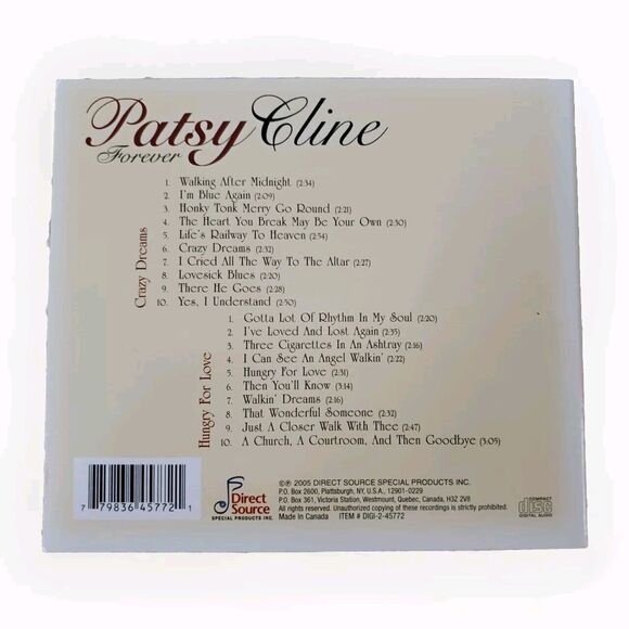 Patsy Cline Vintage Vaults Deluxe Collection 4 CD Box Set 48 W/ Bonus Forever - Picture 8 of 8